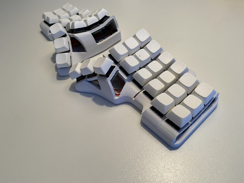 The final look of the keyboard